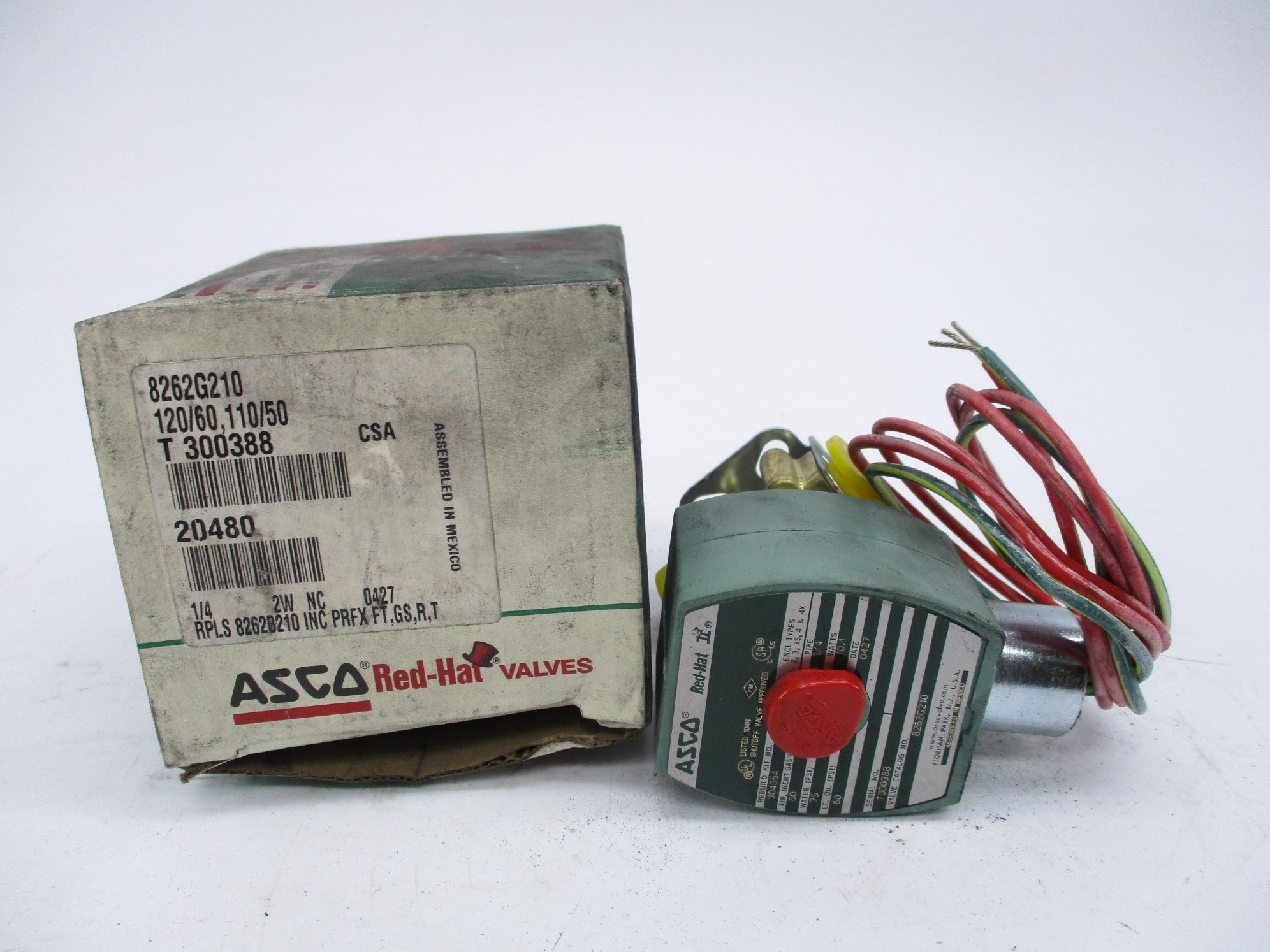 ASCO 8262G210 110/120V 75PSI 1/4" NSMP
