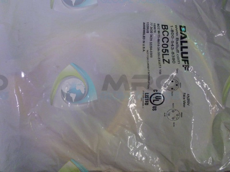BALLUFF BCC M415-M414-3A-304 CABLE CONNECTOR NSNP IN BAG