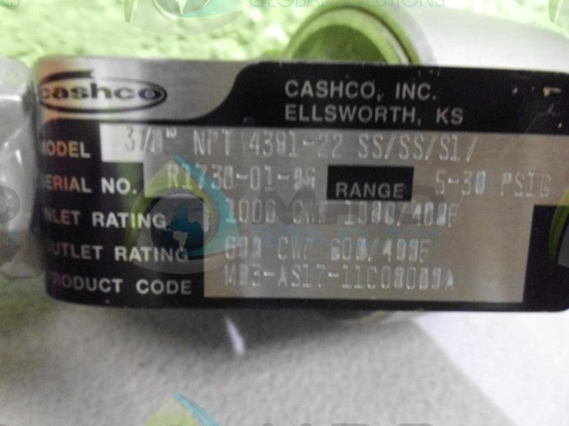 CASHCO 3/8" NPT 4381-22 NSNP