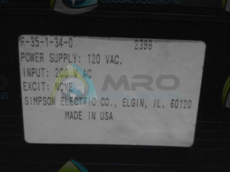 SIMPSON F-35-1-35-0 POWER SUPPLY NSNP