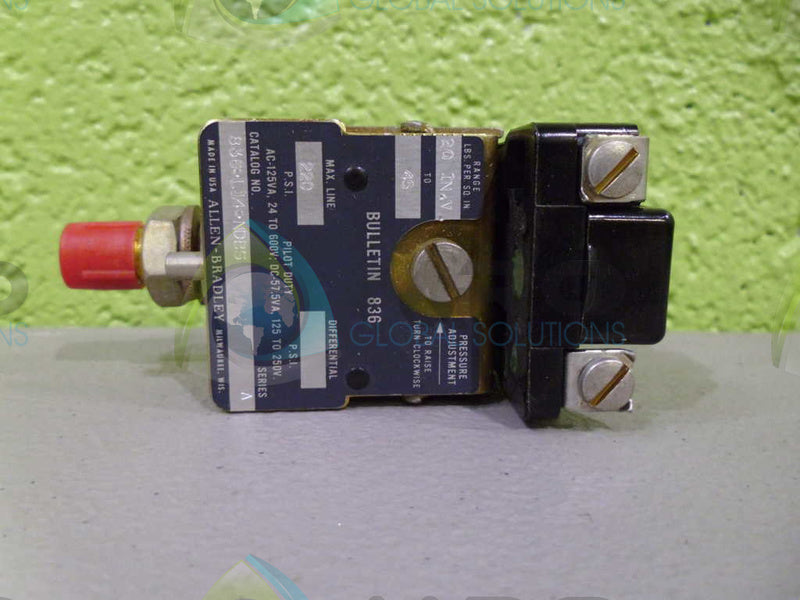 ALLEN BRADLEY 836-L14-NDBS PRESSURE CONTROL SWITCH NSNP