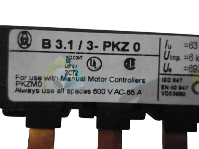 KLOCKNER MOELLER B3.1/3-PKZ0 COMMONING LINK 3-PHASE   NSNP