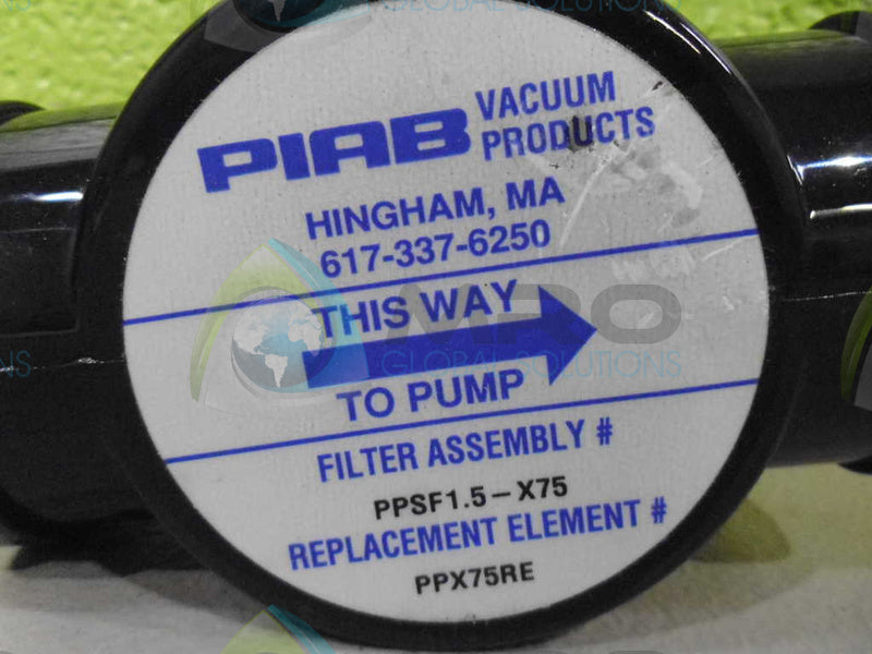 PIAB PPSF1.5-X75 VACCUM FILTER AS IS