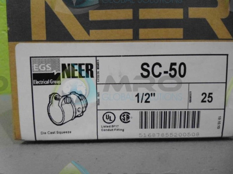 LOT OF 25 NEER SC-50 CONNECTOR NSMP