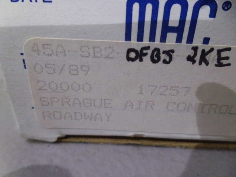 MAC 45A-SB2-DFBJ-2KE VALVE NSMP