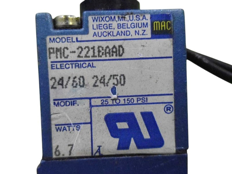 MAC PMC-221BAAD VALVE UNMP