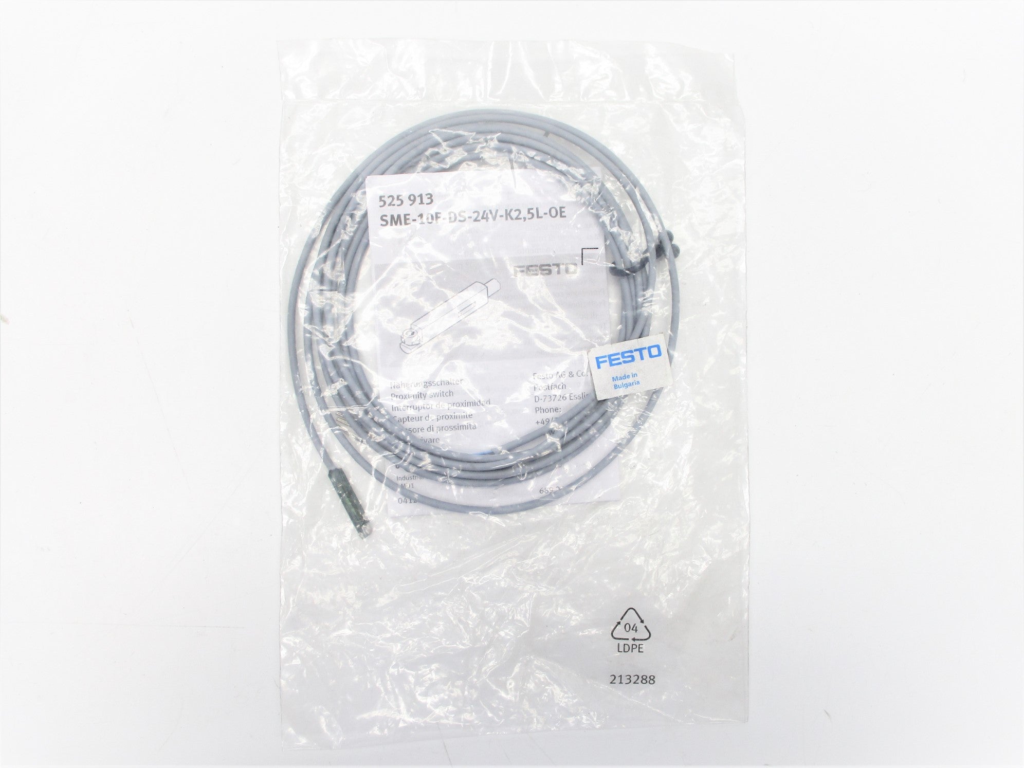FESTO SME-10F-DS-24V-K2,5L-OE 525913 NSMP