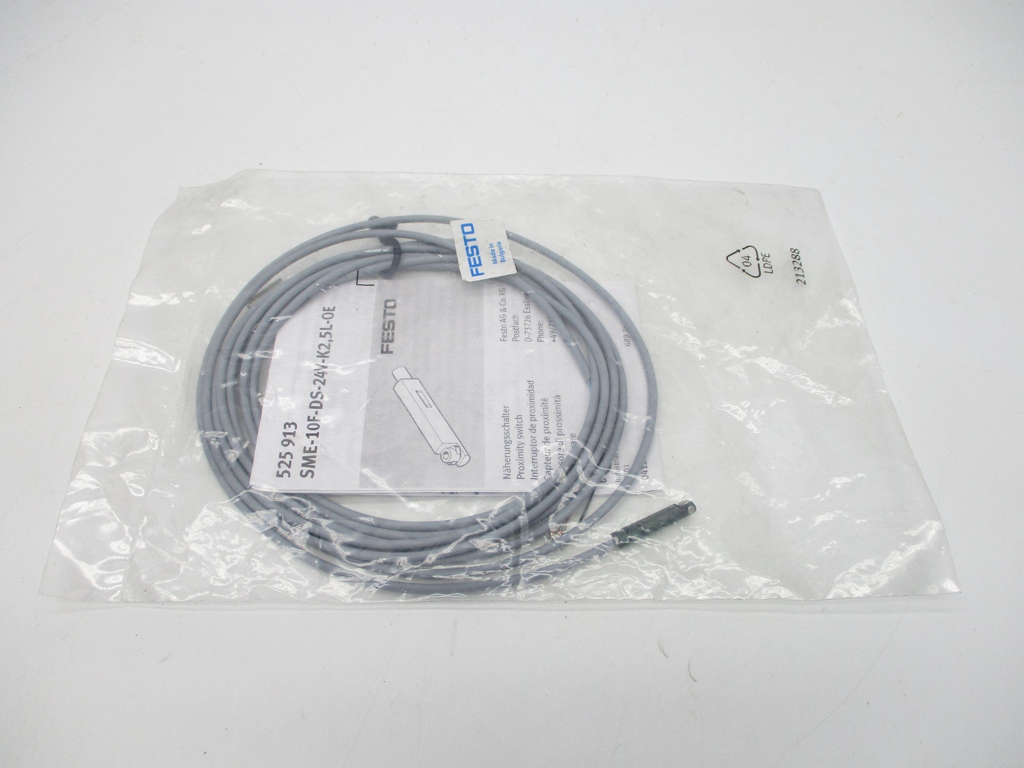 FESTO SME-10F-DS-24V-K2,5L-OE 525913 NSMP