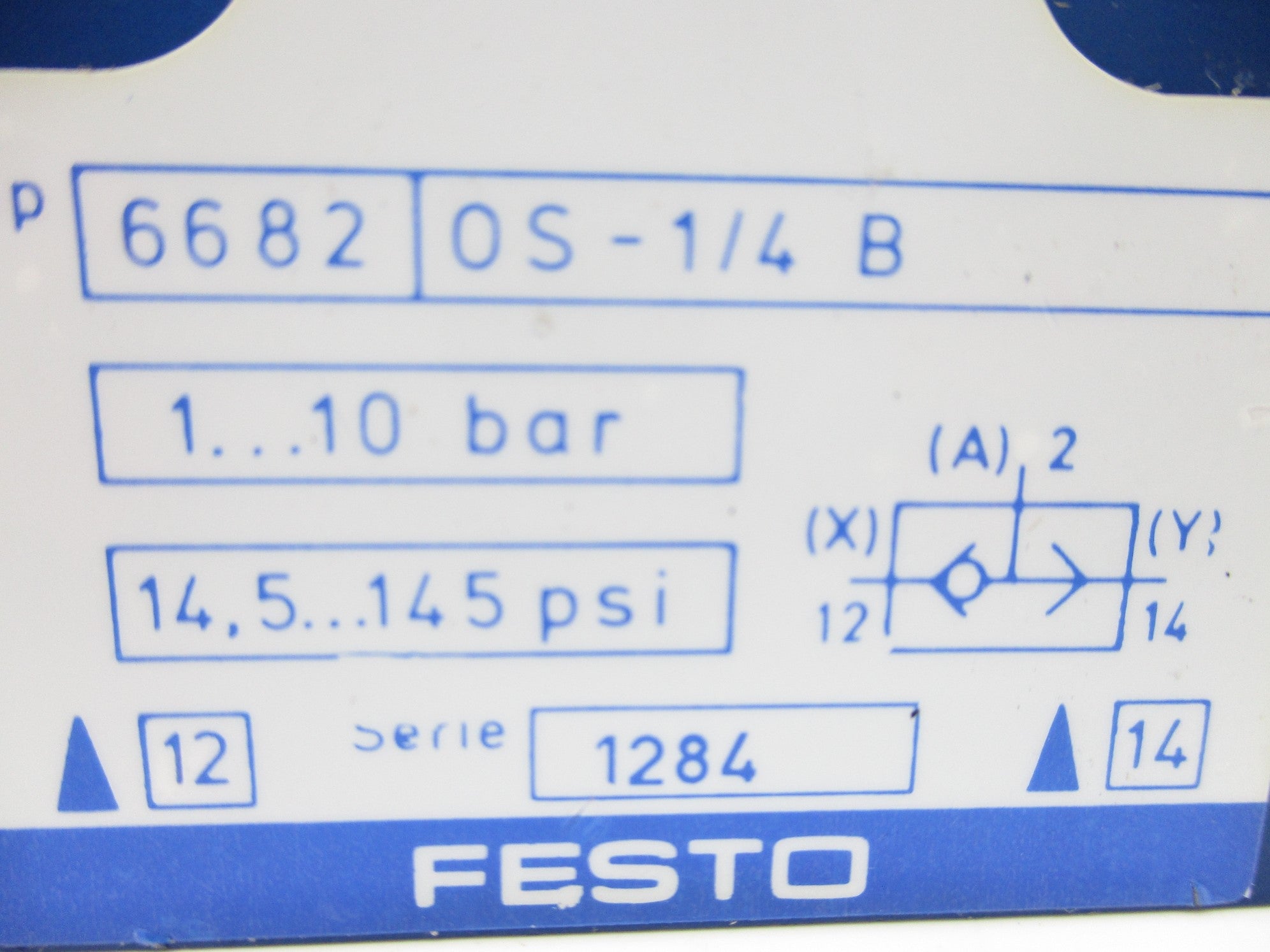 FESTO OS-1/4B 6682 14.5-145PSI NSNP