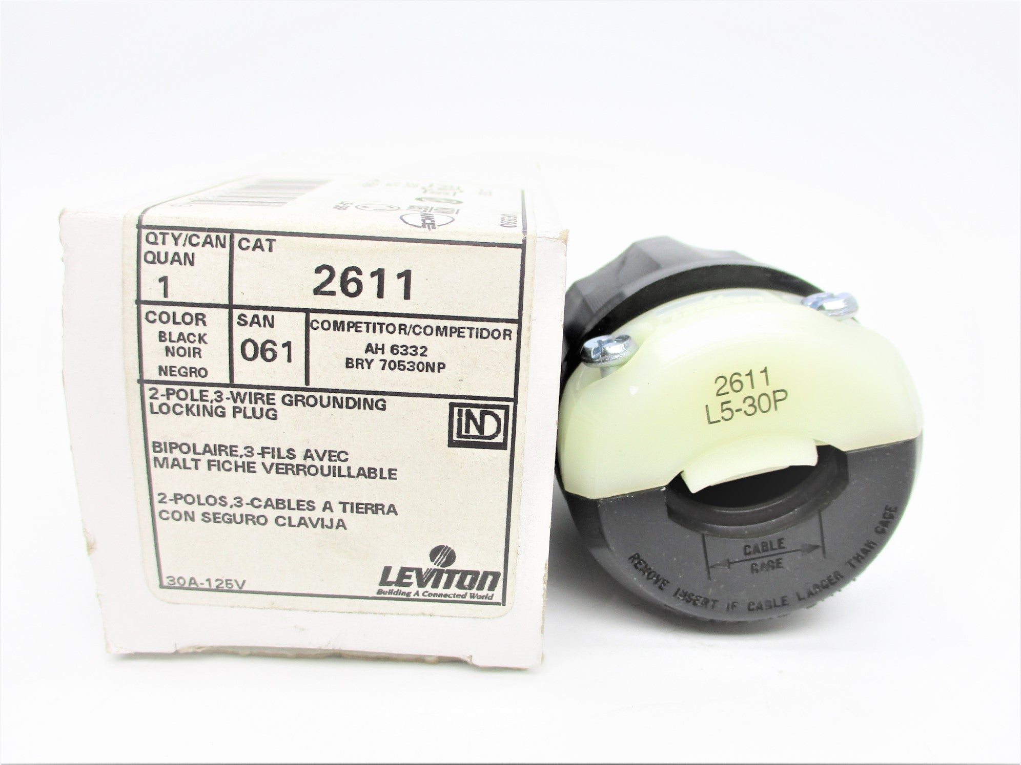 LEVITON 2611 125V 30A NSMP