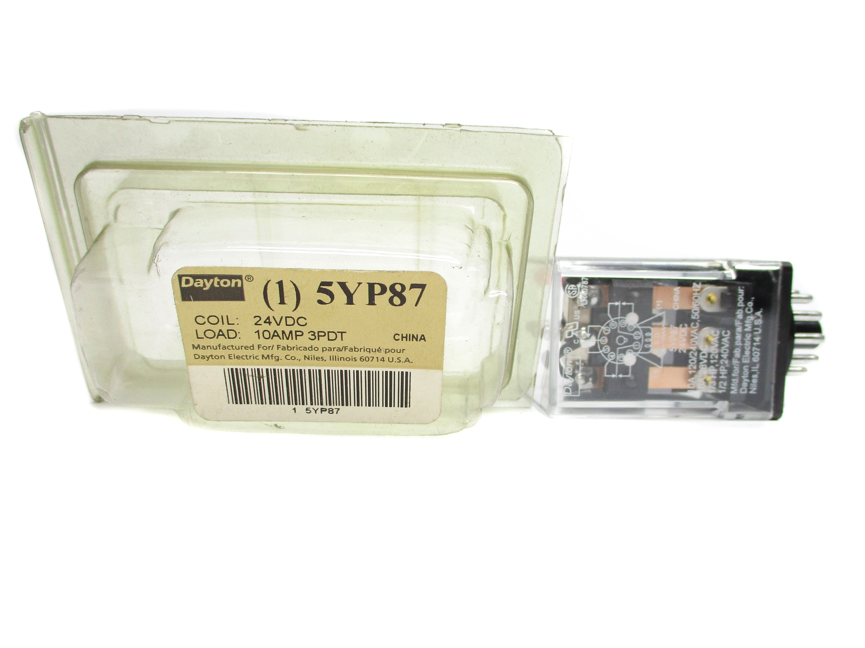 DAYTON 5YP87 24VDC 10A NSMP