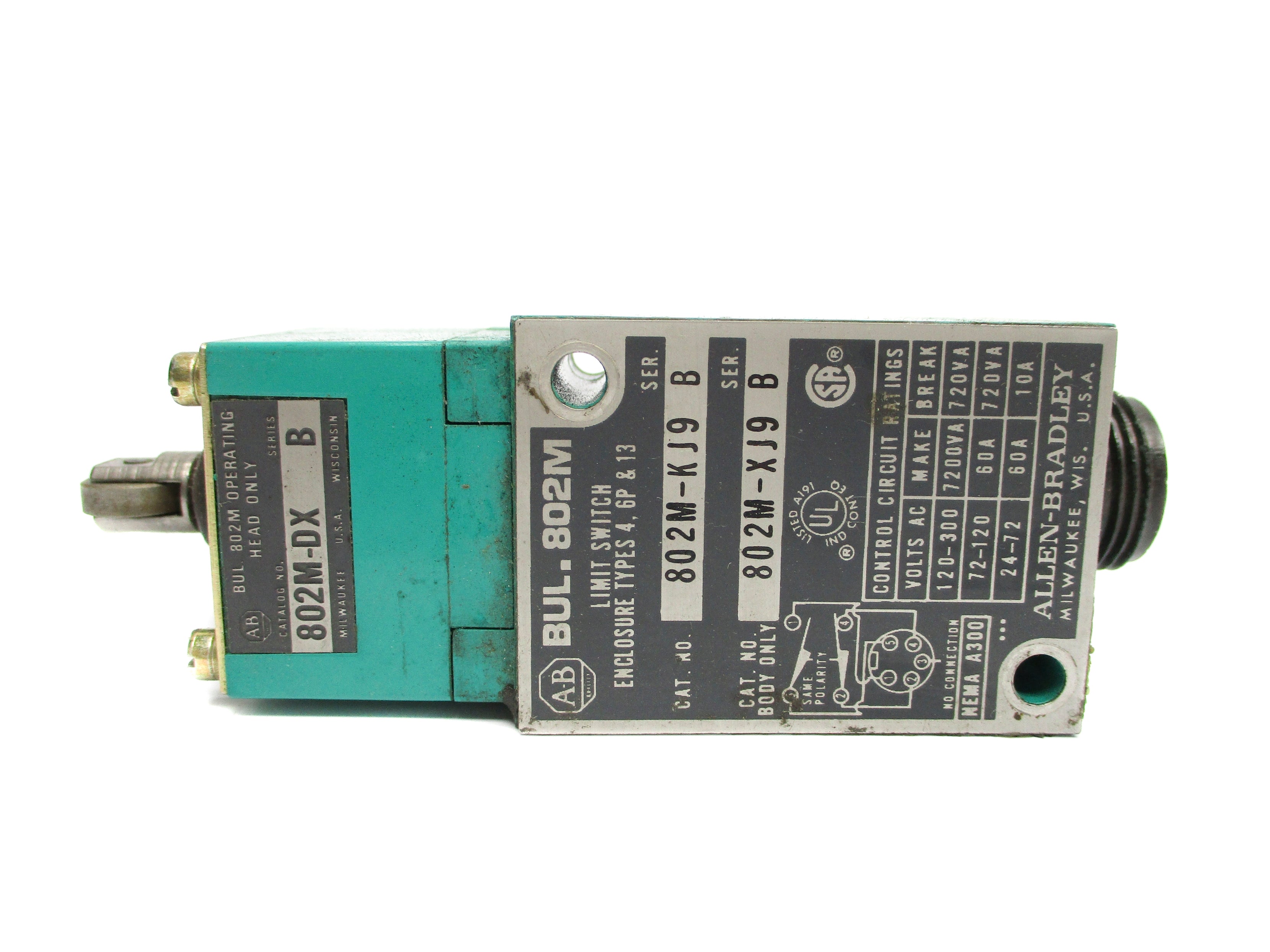 ALLEN BRADLEY 802M-KJ9 SER. B UNMP