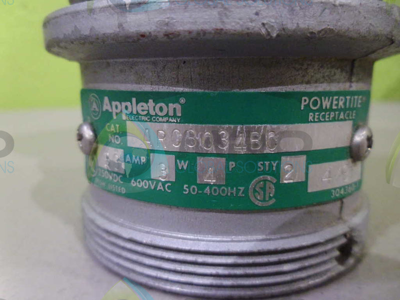 APPLETON ARC3034BC RECEPTACLE *USED*