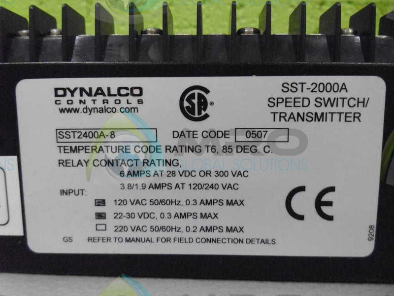DYNALCO SST2400A-8 RELAY *USED*