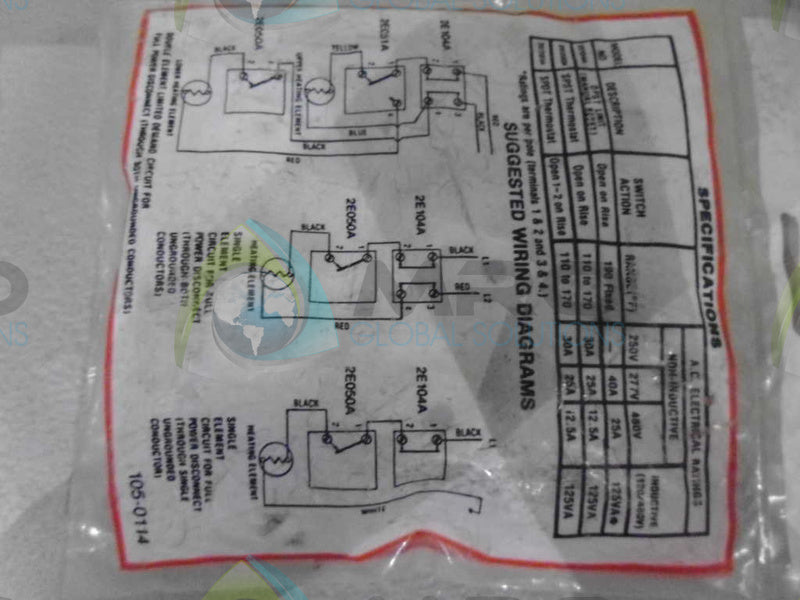 DAYTON 2E050A WATER HEATER *NEW IN FACTORY BAG*