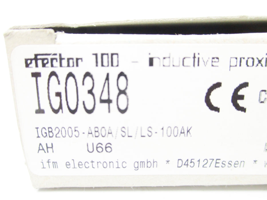 IFM EFECTOR IG0348 IGB2005-ABOA/SL/LS-100AK 20-250VAC NSMP