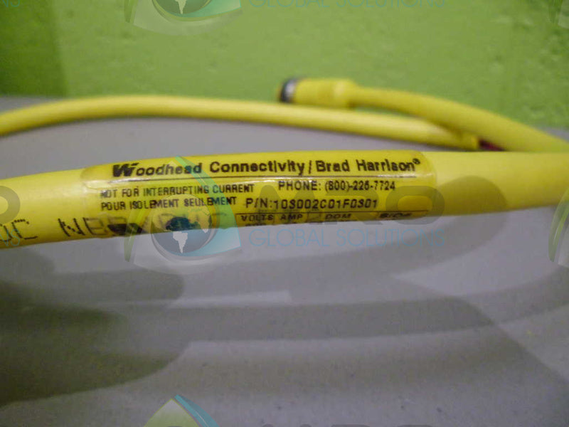 WOODHEAD 103002C01F0301 CABLE CORD SET *NEW NO BOX*