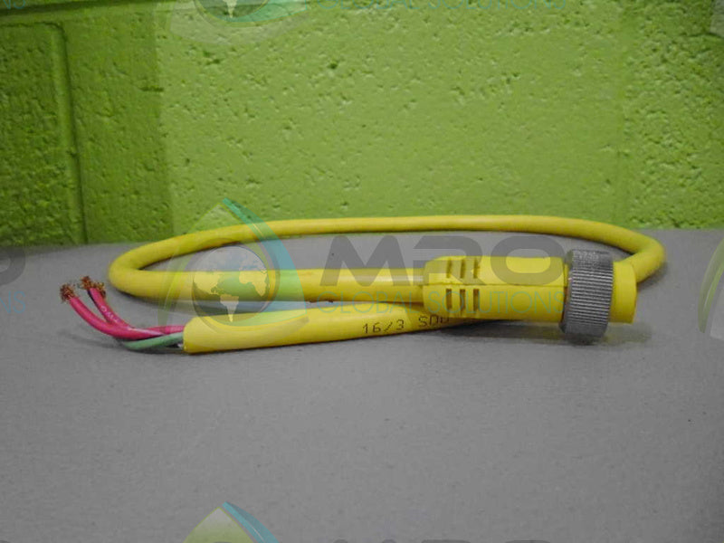 WOODHEAD 103002C01F0301 CABLE CORD SET *NEW NO BOX*