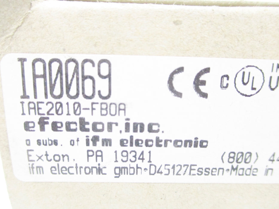 IFM EFECTOR IAE2010-FBOA IA0069 250VAC/DC (BR) NSMP
