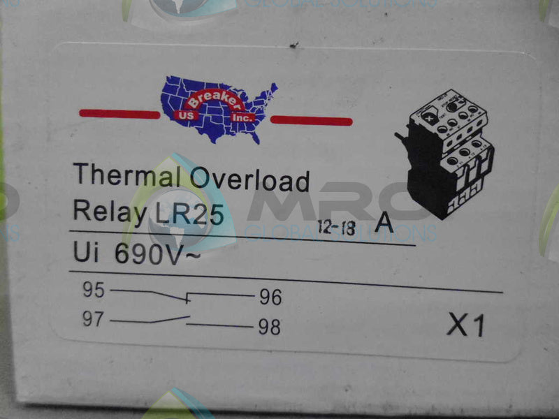 BREAKER LR25 THERMAL OVERLOAD *NEW IN BOX*