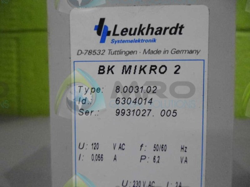 LEUKHARDT 8.0031.02 OTHER *NEW NO BOX*