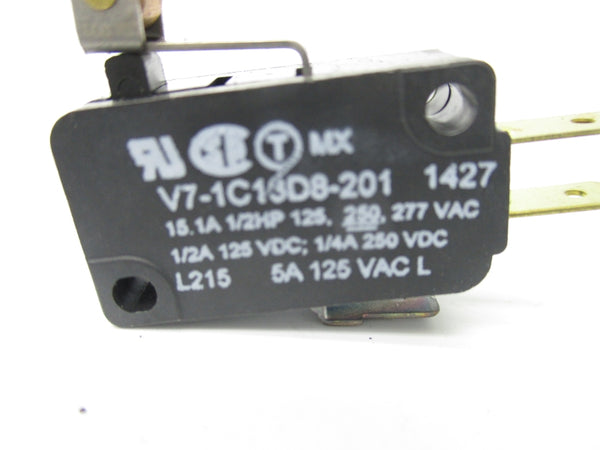 MICRO SWITCH V7-1C13D8-201 277VAC 15.1A NSNP