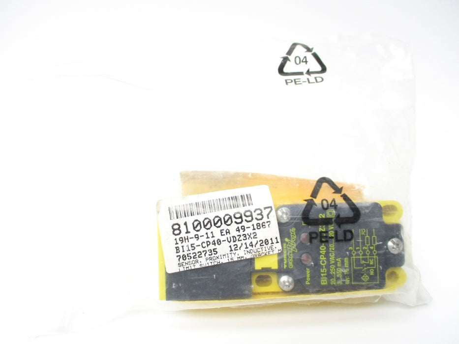 TURCK BI15-CP40-VDZ3X2/S10 42227 NSMP