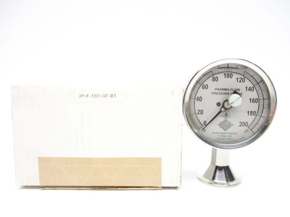 SERVICE SUPPLY 3P-F-15U-GF-BT 0-200PSI NSMP