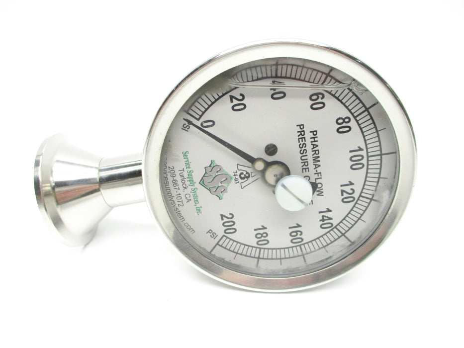 SERVICE SUPPLY 3P-F-15U-GF-BT 0-200PSI NSMP