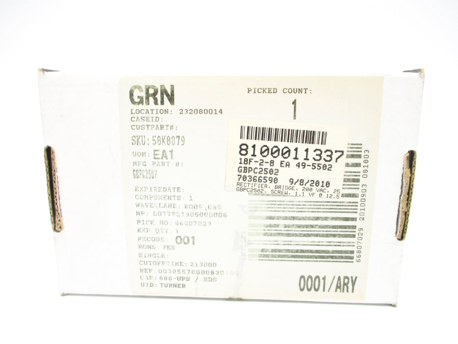 GRN G8PC2502 NSFS