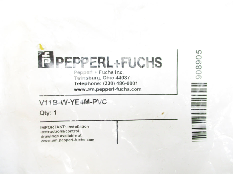 PEPPERL+FUCHS V11B-W-YE4M-PVC NSMP
