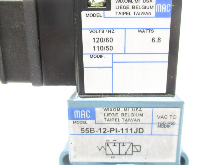 MAC 55B-12-PI-111JD 110/120V 150PSI NSNP