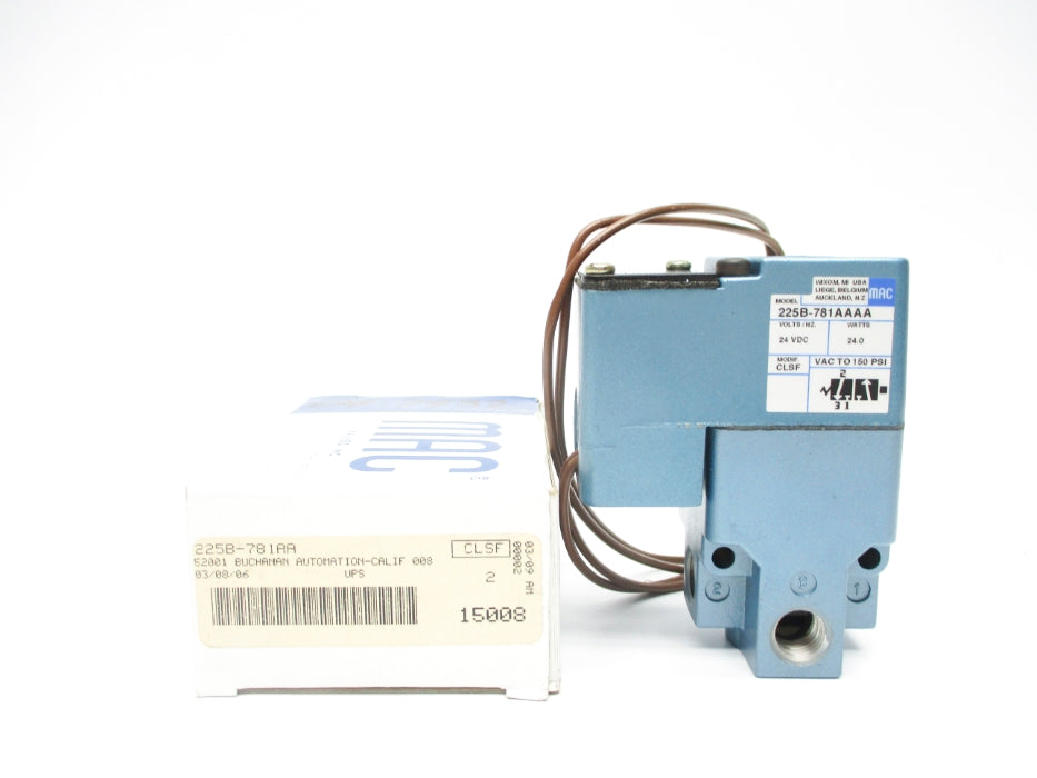 MAC 225B-781AAAA 24VDC 150PSI NSMP