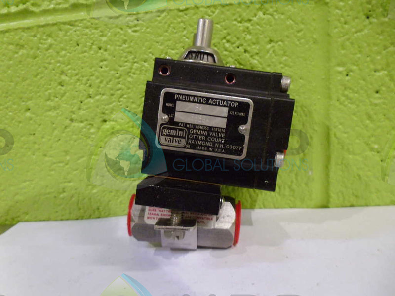 GEMINI VALVE 125PSI PNEUMATIC VALVE ACTUATOR *NEW NO BOX*
