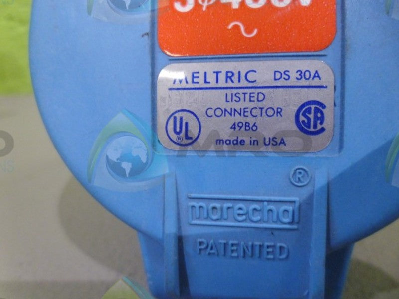 MELTRIC 49B6 30A PLUG SOCKET CONNECTOR *NEW NO BOX*