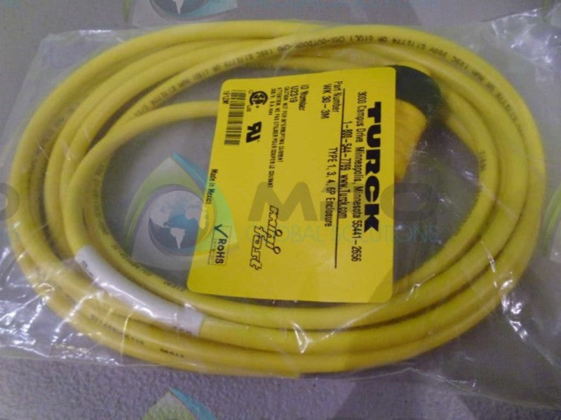TURCK WK 30-3M CABLE *NEW IN ORIGINAL PACKAGE*