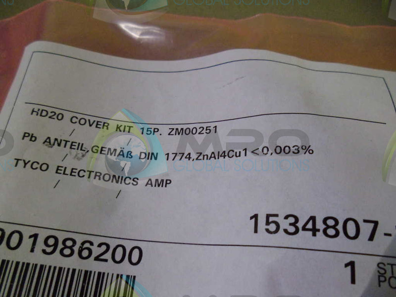 TYCO DA-15P-A191-K87 COVER KIT *NEW IN ORIGINAL PACKAGE*