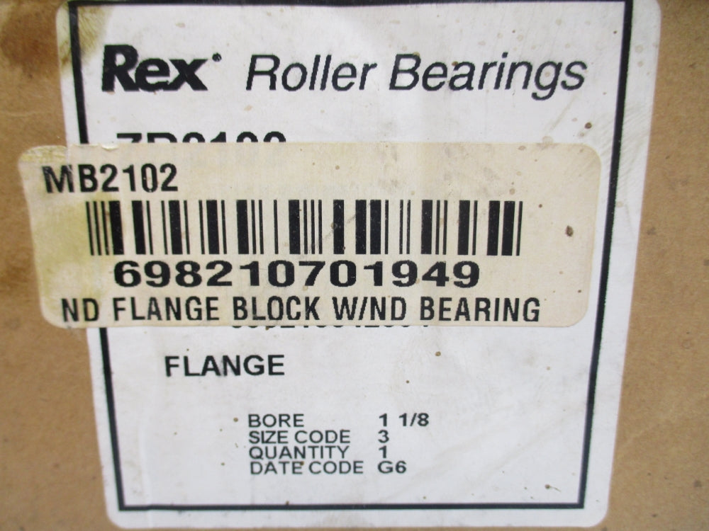 REXNORD MB2102 1-1/8" NSMP