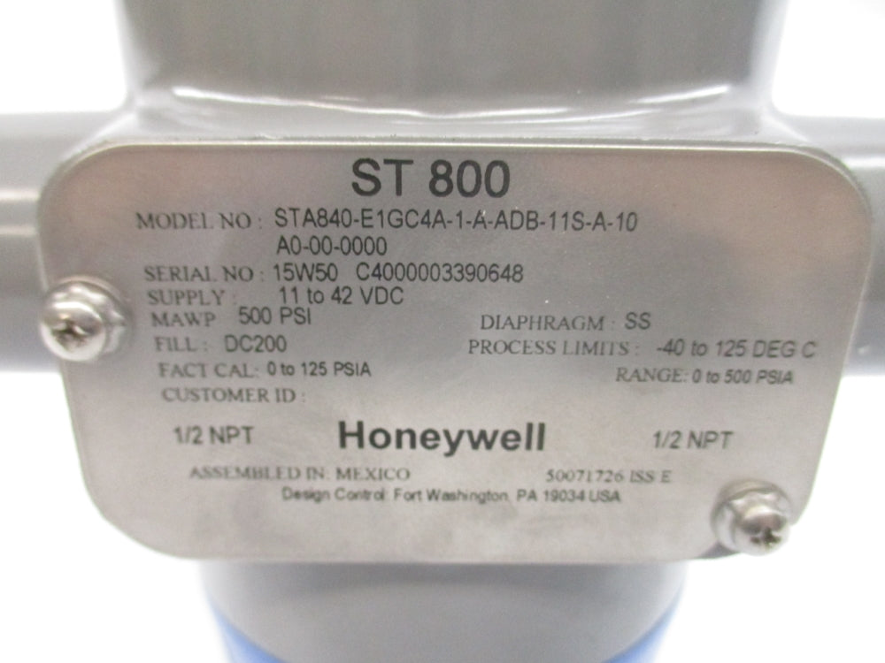 HONEYWELL STA840-E1GC4A-1-A-ADB-11S-A-10-A0-00-0000 11-42VDC 500PSI NSNP