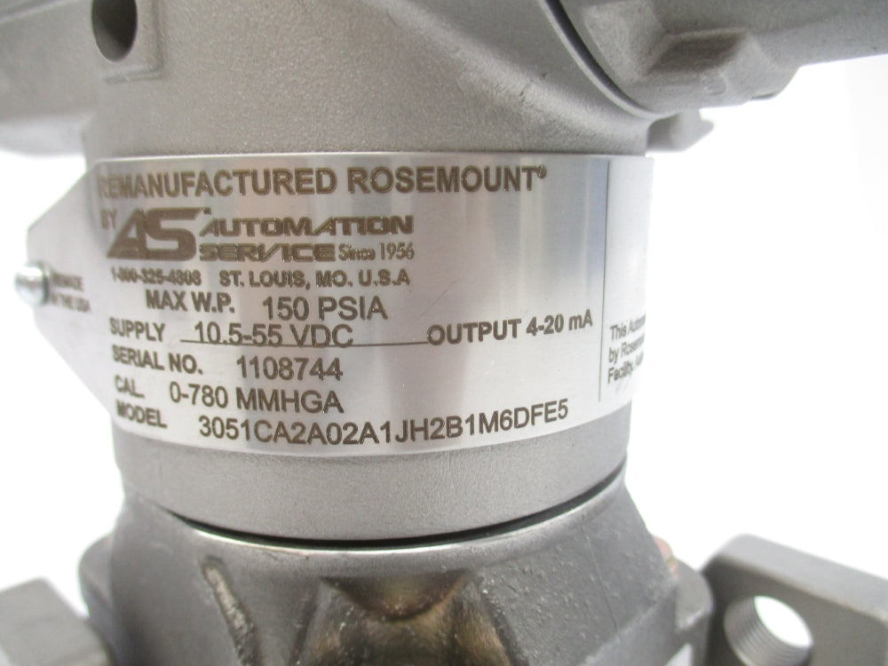 ROSEMOUNT 3051CA2A02A1JH2B1M6DFE5 150PSI REMAN
