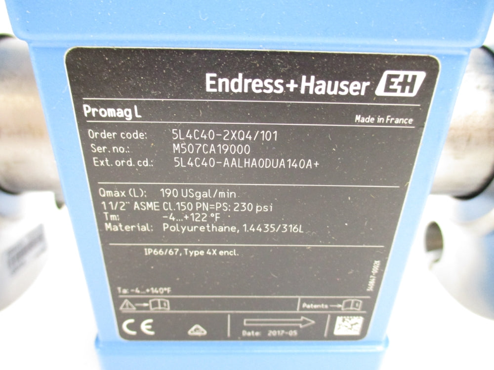 ENDRESS+HAUSER 5L4C40-AALHA0DUA140A+ 230PSI NSMP