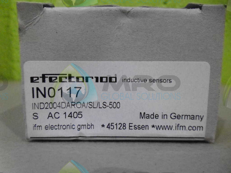 IFM EFECTOR IN0117 INDUCTIVE PROXIMITY SENSOR *NEW IN BOX*