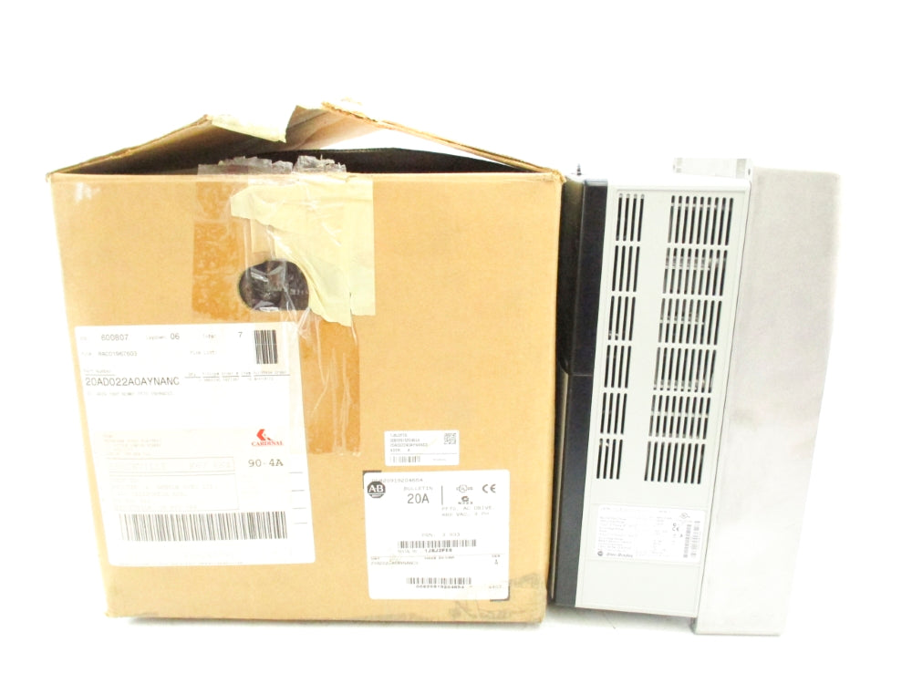 ALLEN BRADLEY 20AD022A0AYNANC0 SER. A F/W 3.003 432-528VAC 19.8A NSMP