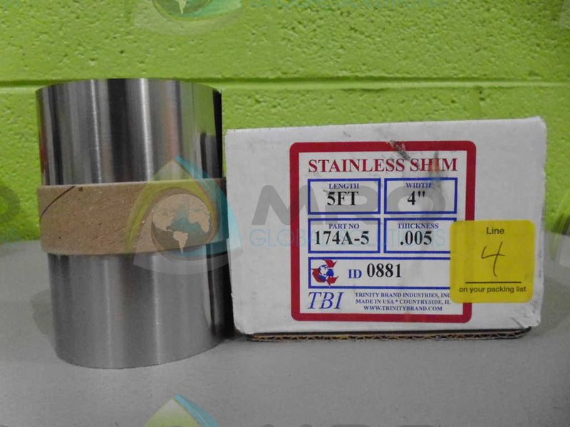 TBI 174A-5 STAINLESS SHIM *NEW IN BOX*