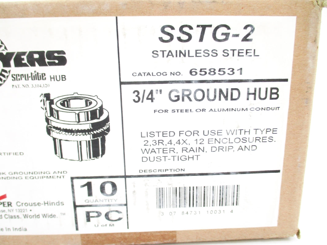 MYERS SSTG-2 (PKG OF 10) 3/4" NSFS