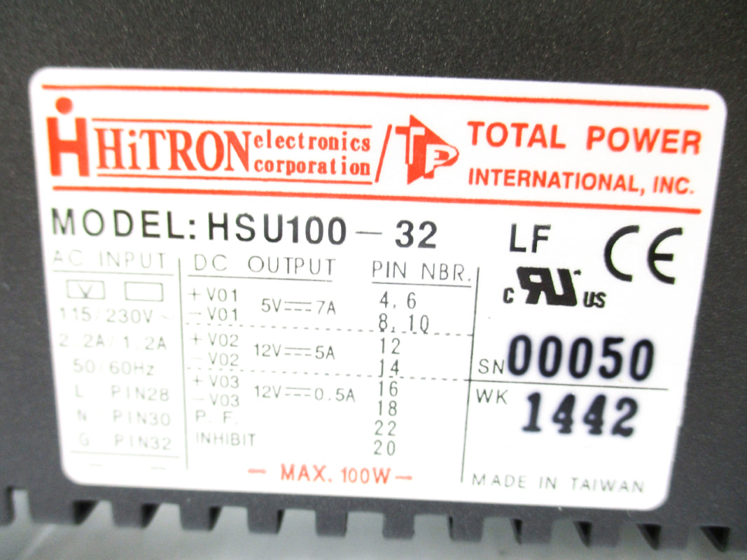 HITRON HSU100-32 115/230VAC 2.2/1.2A UNMP