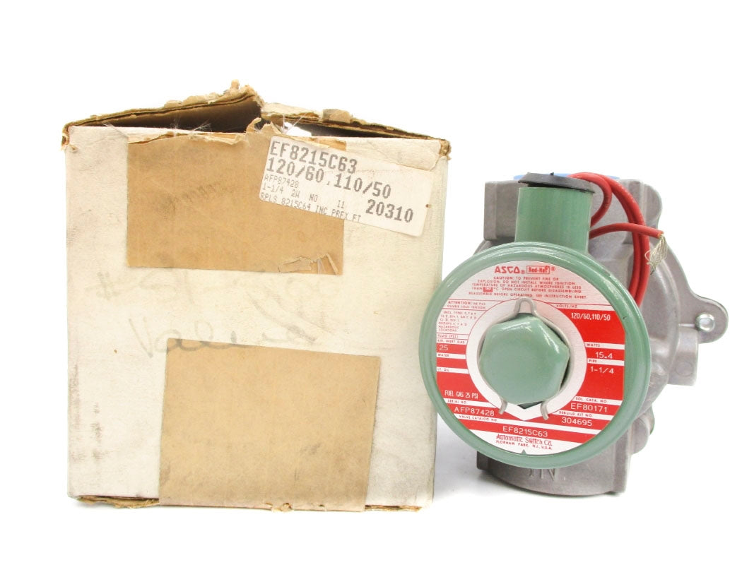 ASCO EF8215C63 110/120V 25PSI 1-1/4" NSMP