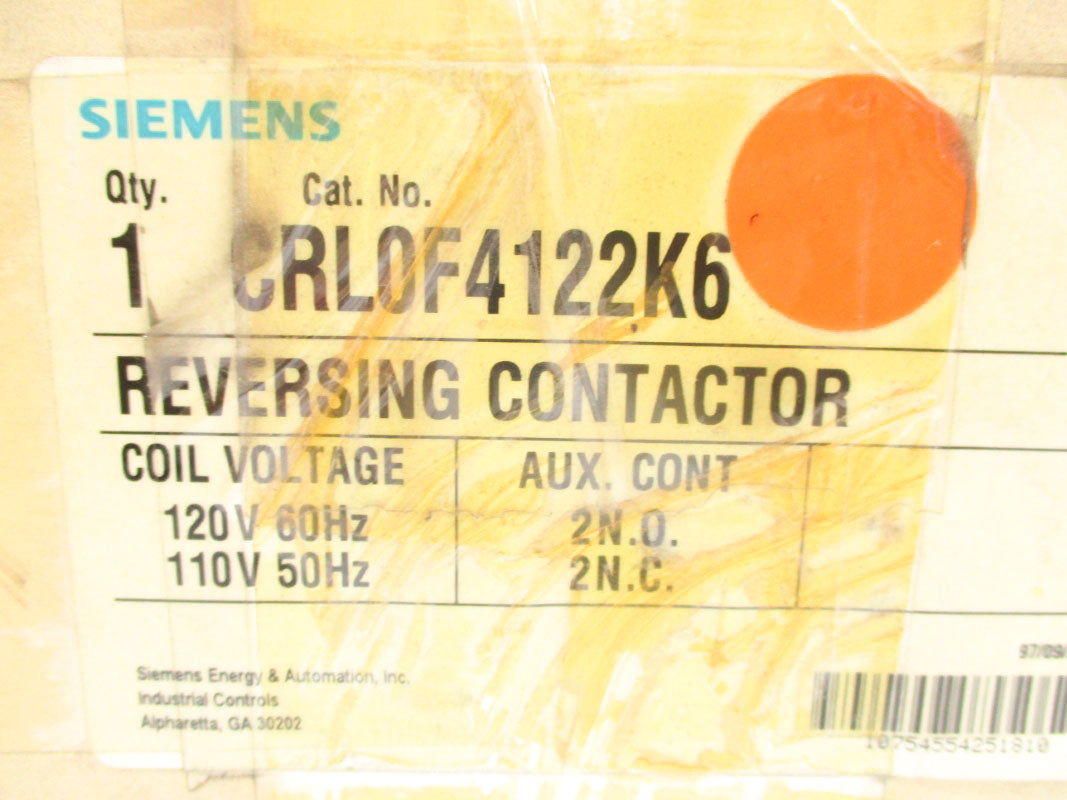 SIEMENS CRL0F4122K6 110/120V NSMP