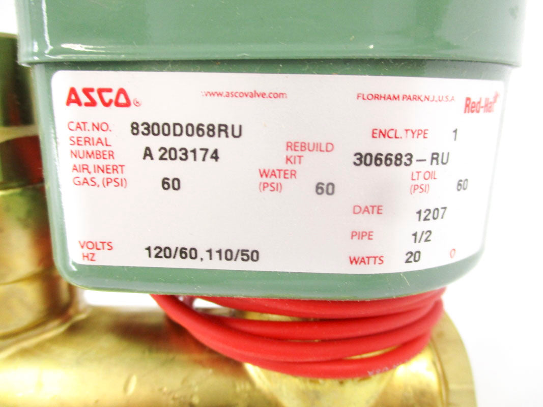 ASCO 8300D068RU 110/120V 1/2" NSNP