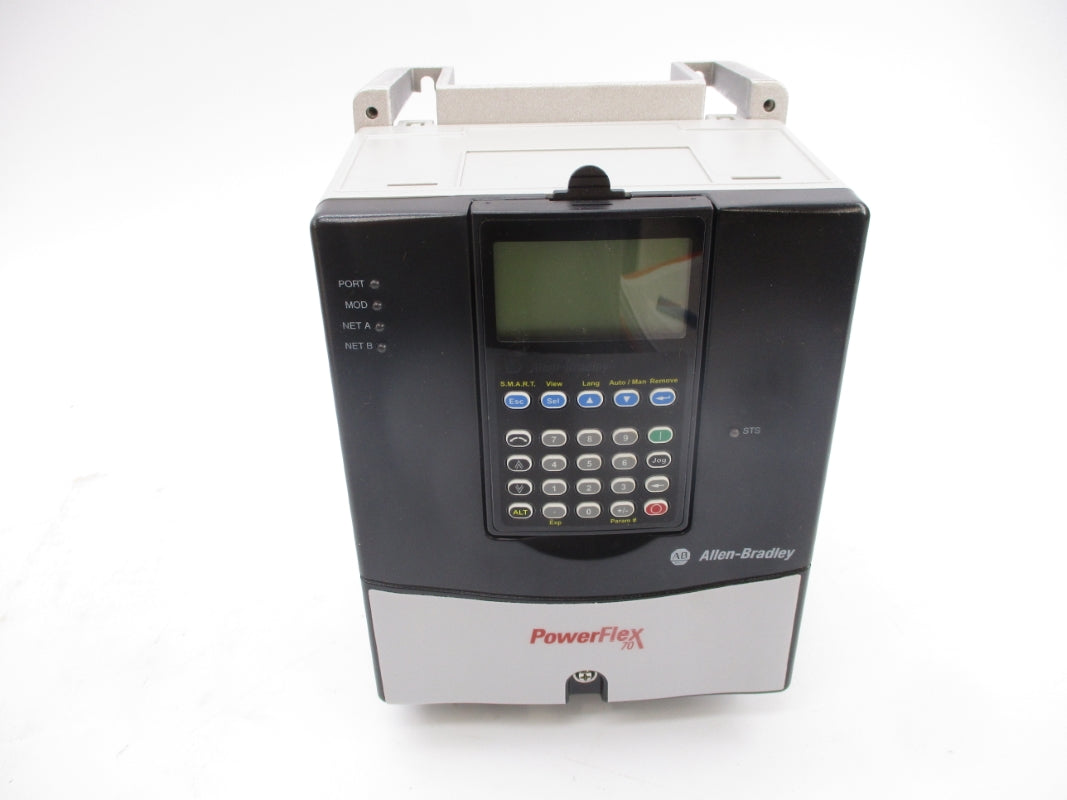 ALLEN BRADLEY 20AD8P0A3AYNNNC0 SER. A F/W 5.001 432-528VAC 9.8A NSMP